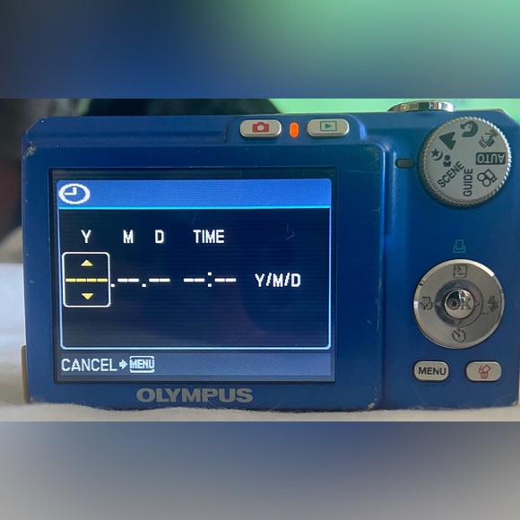 Olympus FE-220 7.1 MP Blue Digital Camera - Working, Used, w/ Battery & Charger - Picture 4 of 7